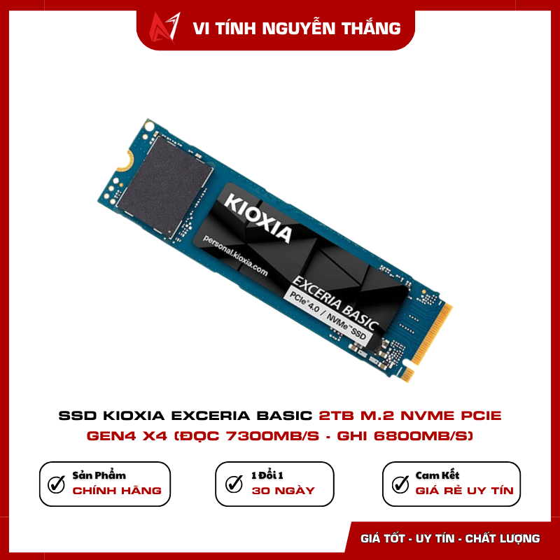 SSD Kioxia Exceria Basic 2TB dùng BiCS FLASH QLC