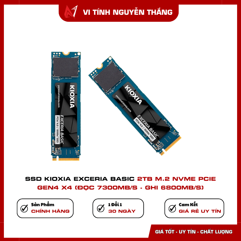SSD Kioxia Exceria Basic 2TB phù hợp build PC gaming và nâng cấp laptop