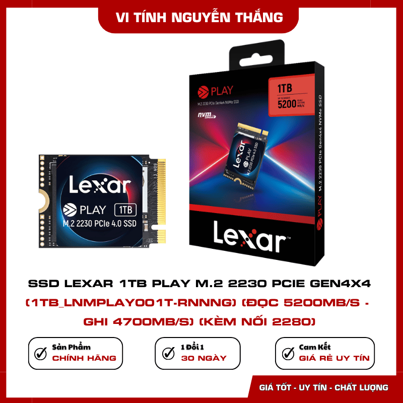 Lexar PLAY 2230 1TB cho máy chơi game cầm tay