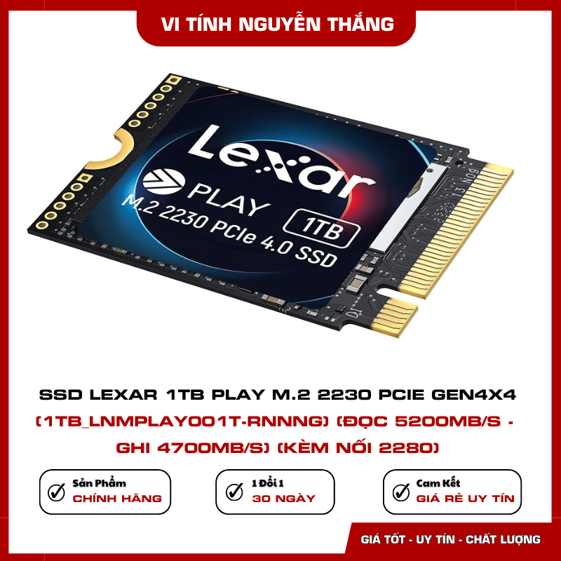SSD Lexar PLAY 1TB M.2 2230 PCIe Gen4x4