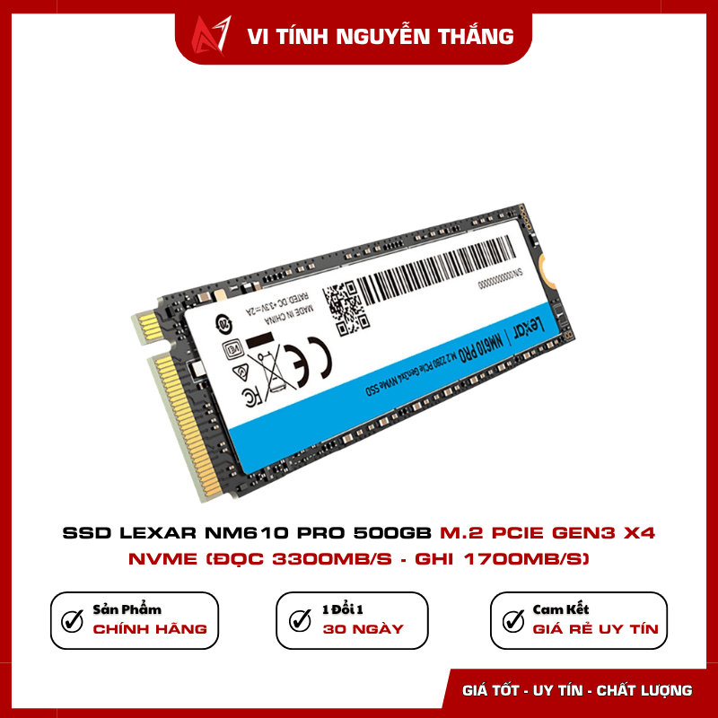SSD Lexar NM610 PRO 500GB nâng cấp lưu trữ ổn định