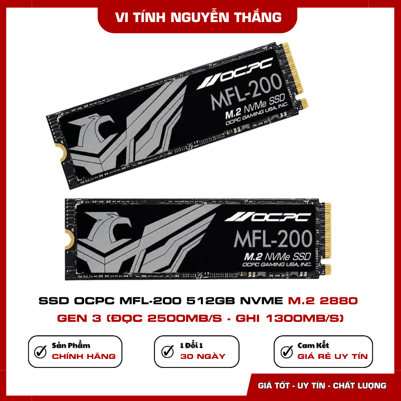 Tốc độ SSD OCPC MFL-200 512GB Gen 3