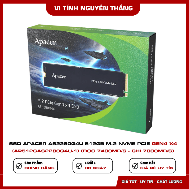 Tản nhiệt SSD Apacer AS2280Q4U PCIe Gen4