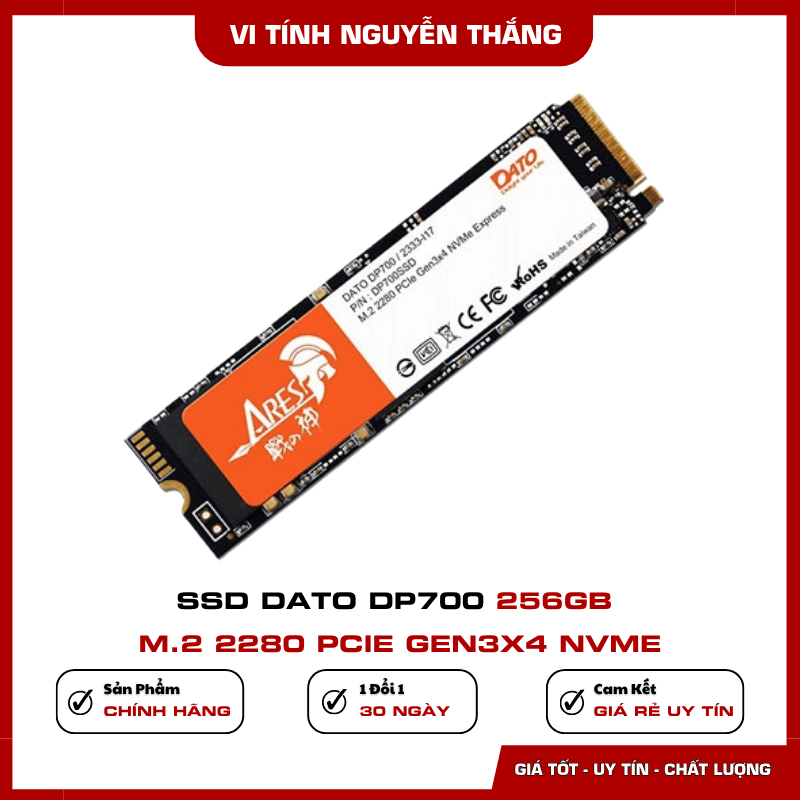 Nâng cấp PC bằng SSD DATO DP700 256GB NVMe