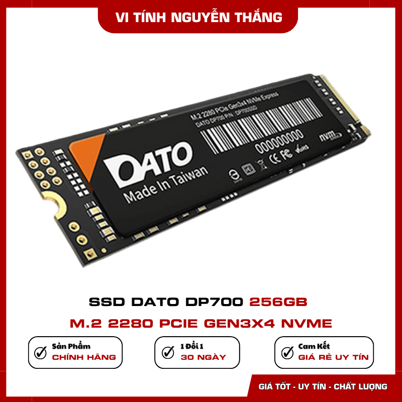 Thiết kế M.2 2280 của SSD DATO DP700