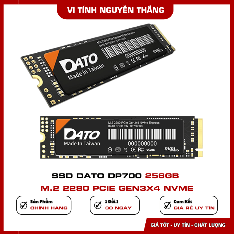 SSD DATO DP700 256GB M.2 PCIe Gen3x4 NVMe SSD DATO DP700 256GB M.2 PCIe Gen3x4 NVMe