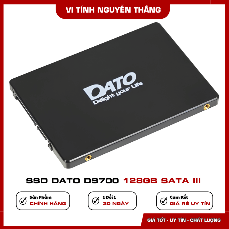 Dung lượng SSD DATO DS700 128GB Dung lượng SSD DATO DS700 128GB cài Windows và ứng dụng