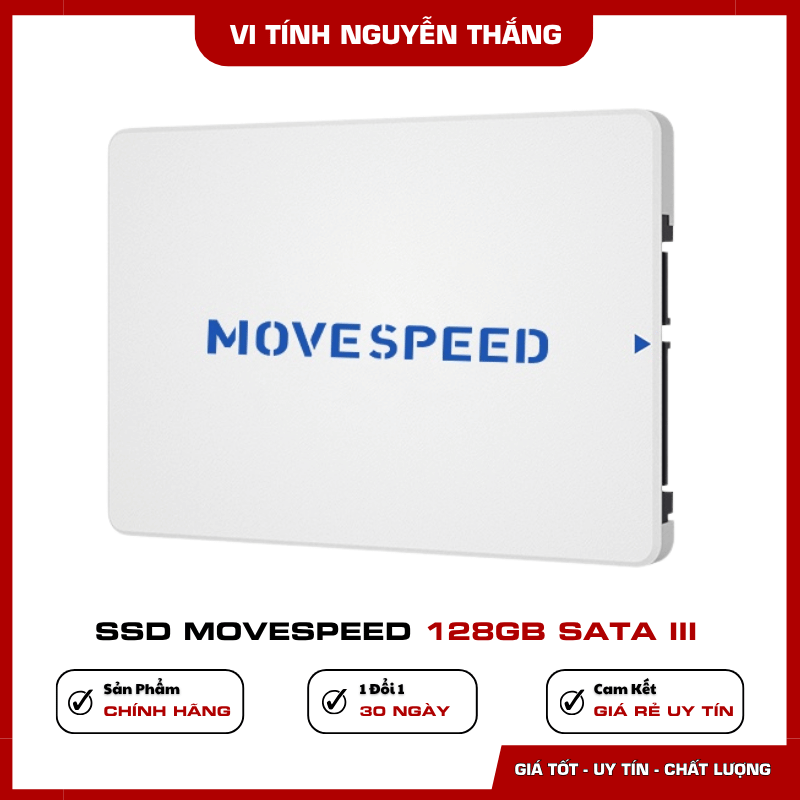 SSD MOVESPEED 128GB SATA III dung lượng lưu trữ