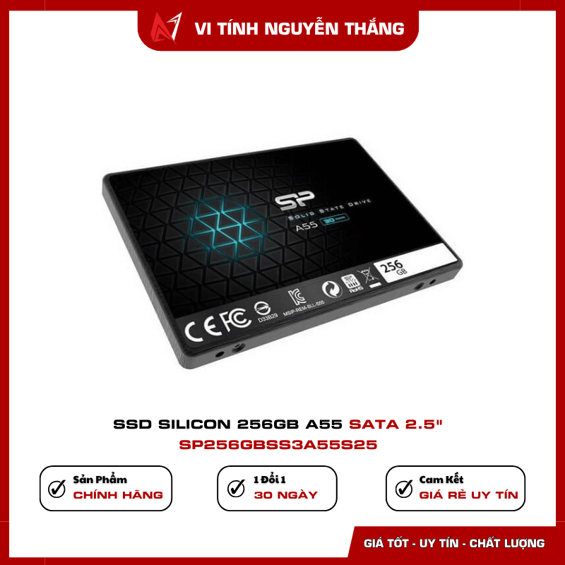 SSD Silicon Power A55 256GB 3D NAND SLC Cache