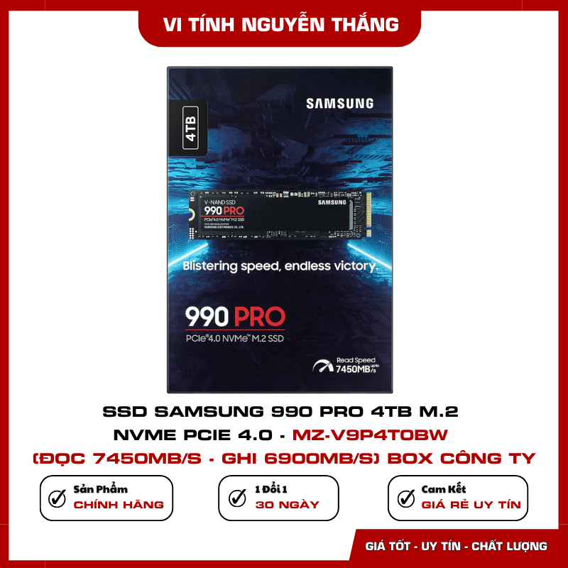 Chi tiết SSD Samsung 990 PRO 4TB sử dụng NAND TLC và DRAM 4GB
