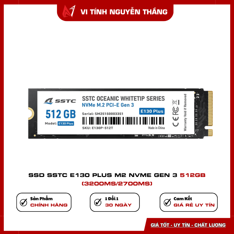 SSD SSTC E130 Plus 512GB NVMe Gen 3