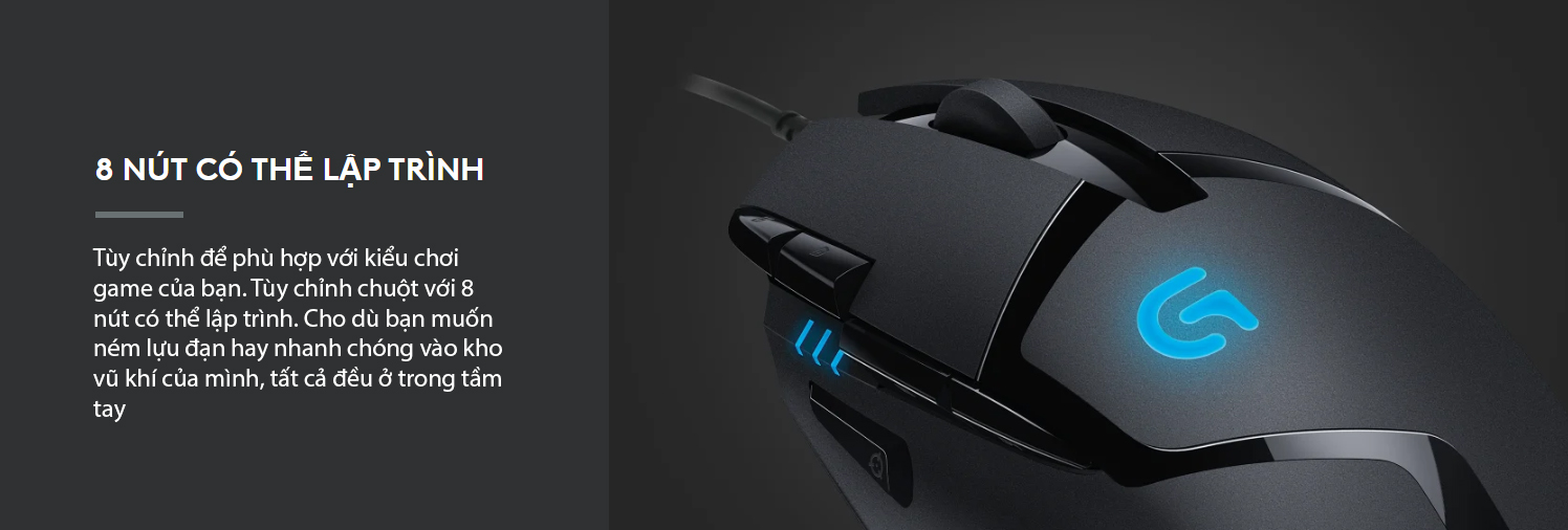 Chuột game Logitech G402 Hyperion Fury (USB/đen) 6 - vitinhnguyenthang.com