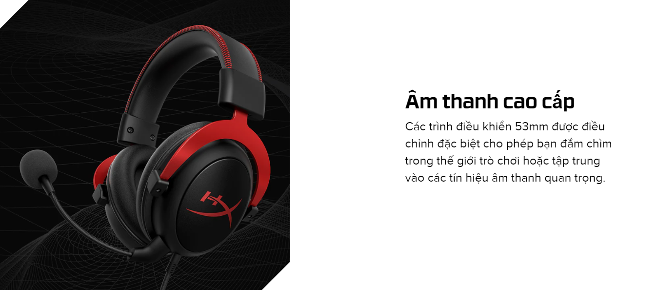 Tai nghe Kingston HyperX Cloud II Gaming  Red (KHX-HSCP-RD) 4