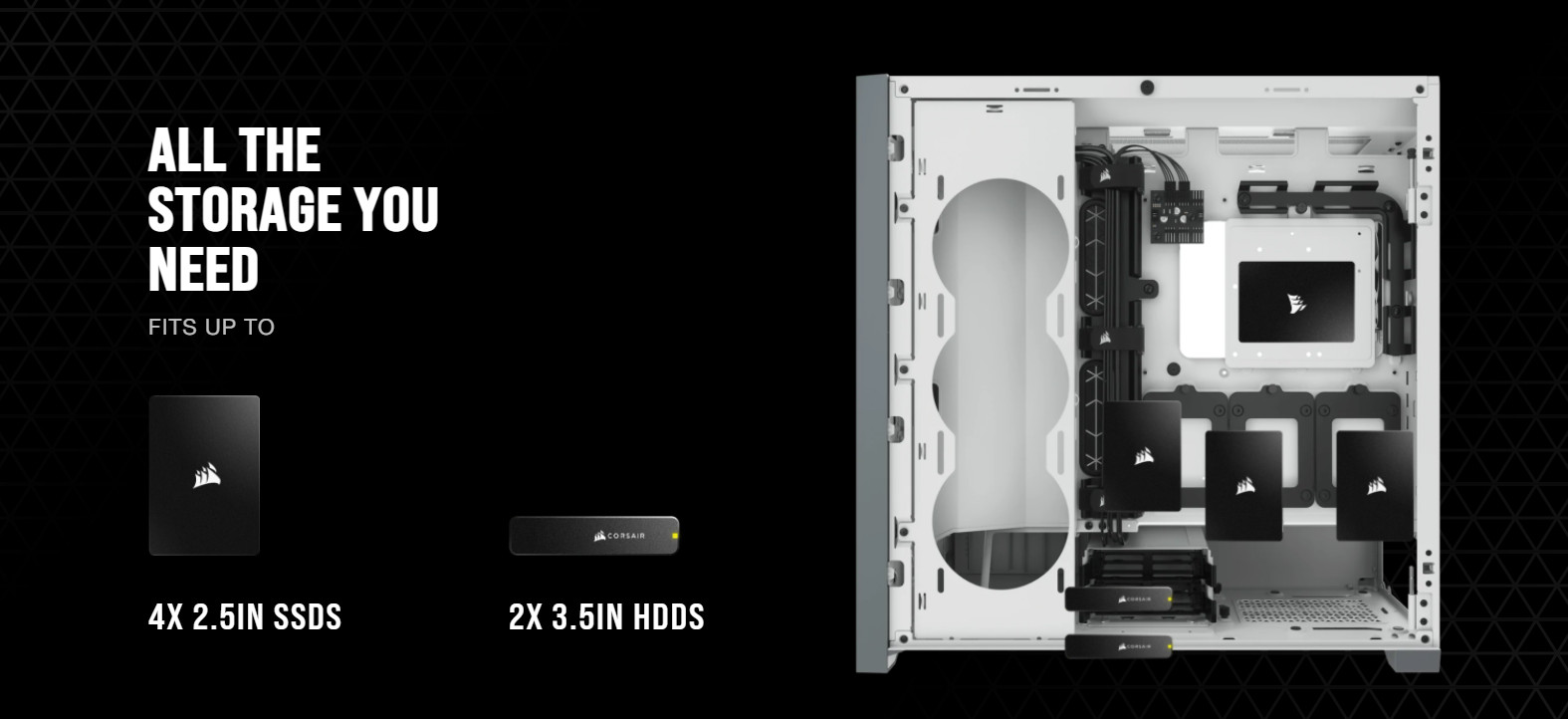 Vỏ máy tính Corsair 5000D Airflow TG White giới thiệu 9