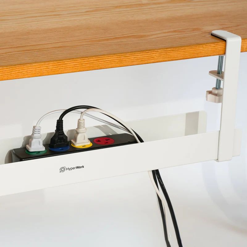 Khay dấu dây kẹp bàn HyperWork Đen