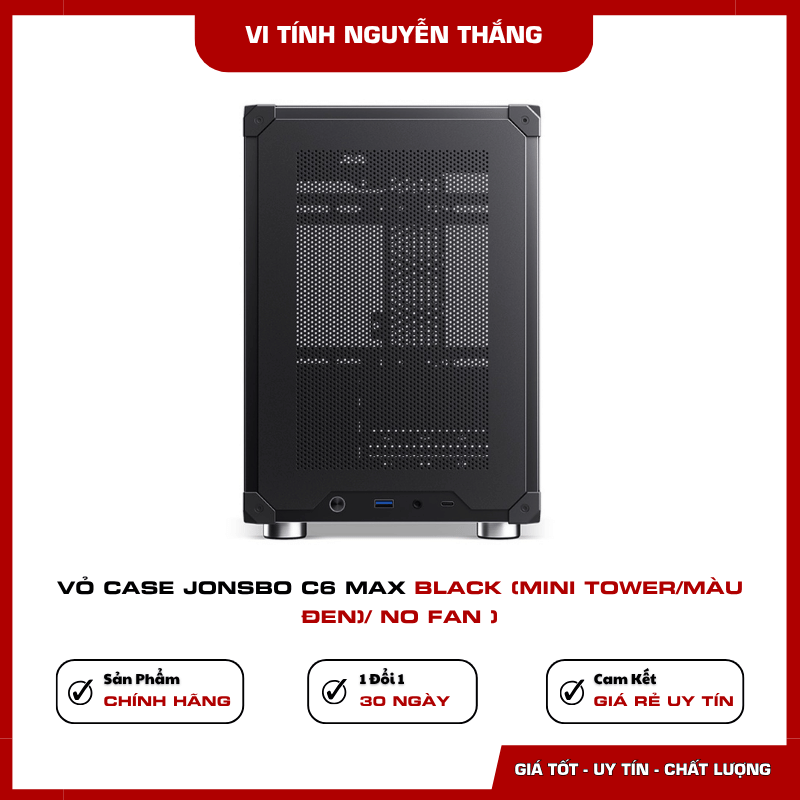 Vị trí lắp quạt Vỏ Case Jonsbo C6 MAX Black