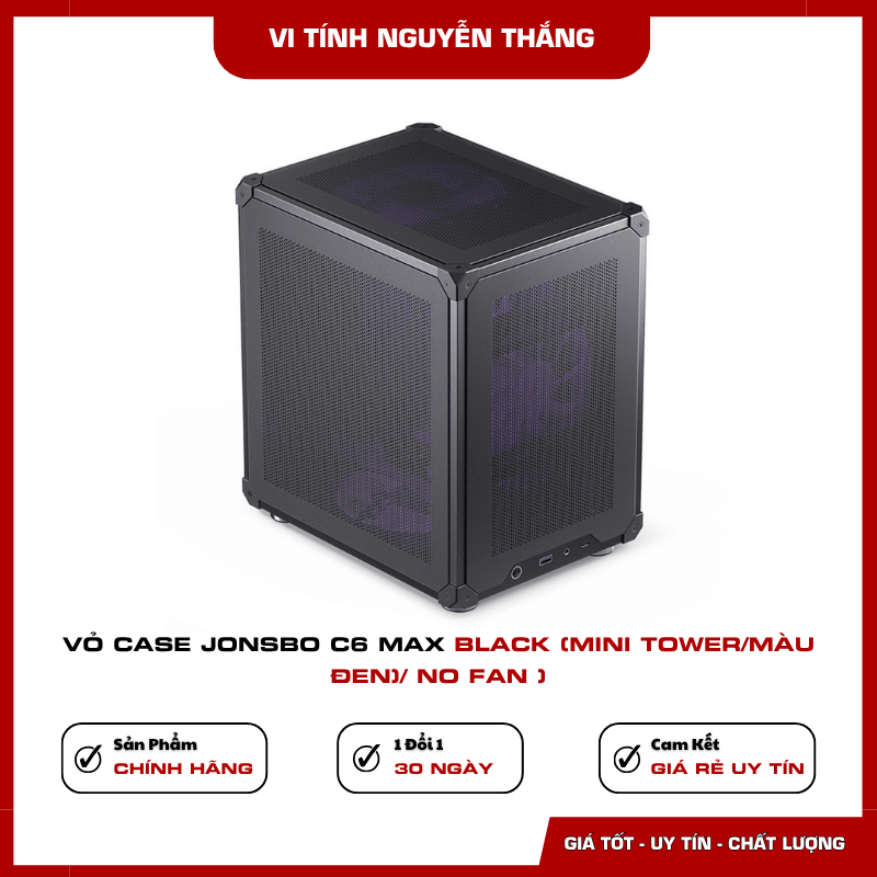 Cổng kết nối phía trước Jonsbo C6 MAX Black