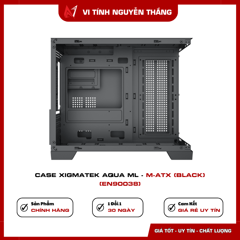 Case Xigmatek AQUA ML EN90038 cổng kết nối USB và HD Audio
