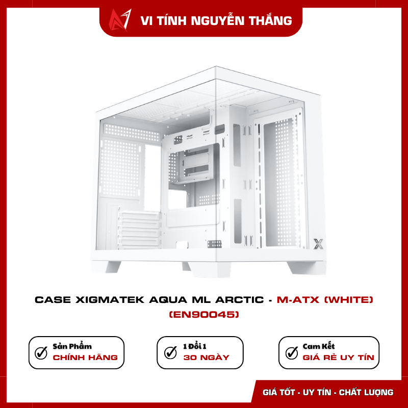 Case Xigmatek AQUA ML Arctic EN90045 màu trắng