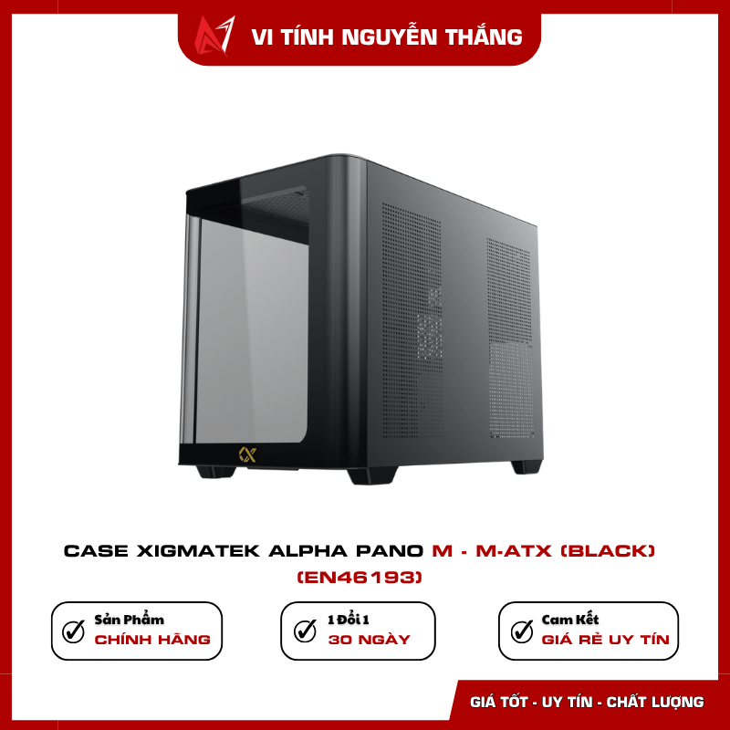 Vỏ case Xigmatek Alpha Pano M hỗ trợ main M-ATX ITX