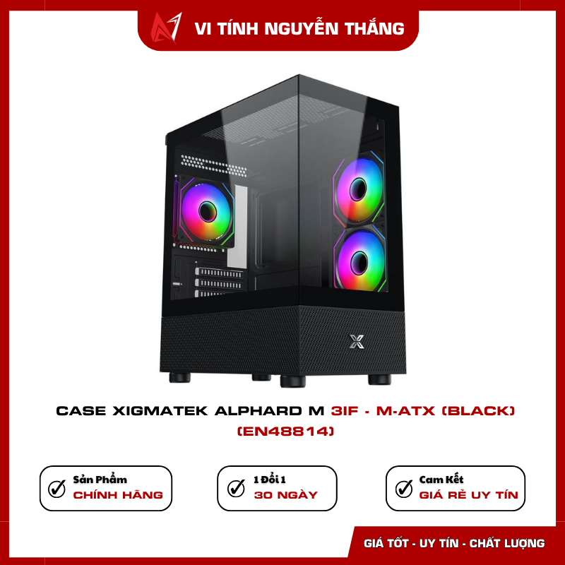 Case Xigmatek Alphard M 3IF M-ATX Black EN48814