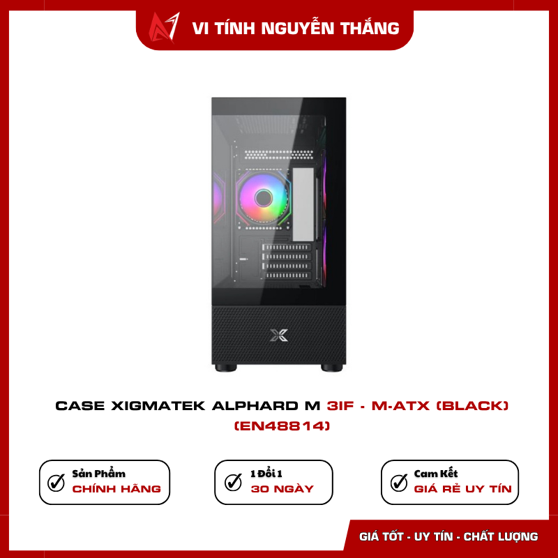 Case Xigmatek Alphard M 3IF hỗ trợ radiator 240 280mm