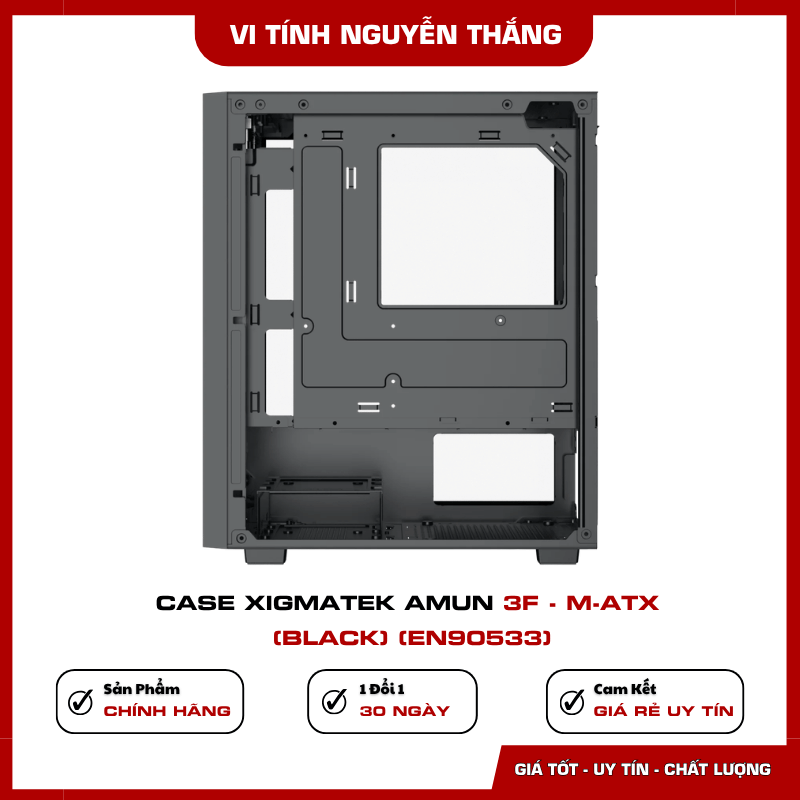 Case Xigmatek Amun 3F trang bị 3 quạt C20F