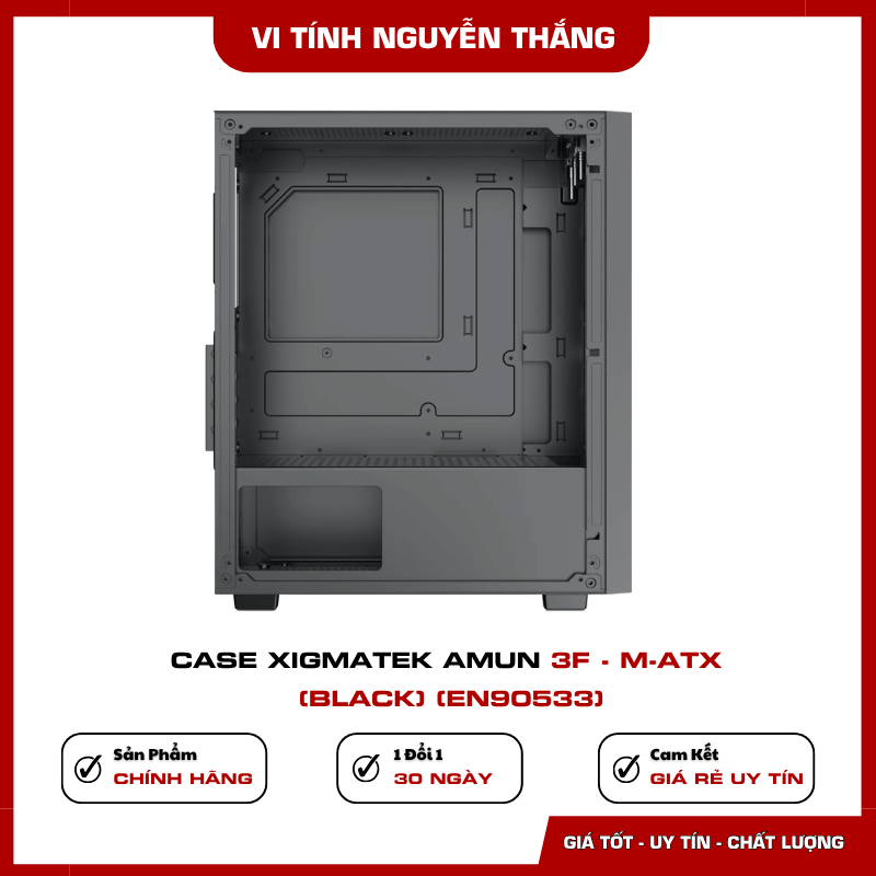 Mặt trước thông gió Case Xigmatek Amun 3F