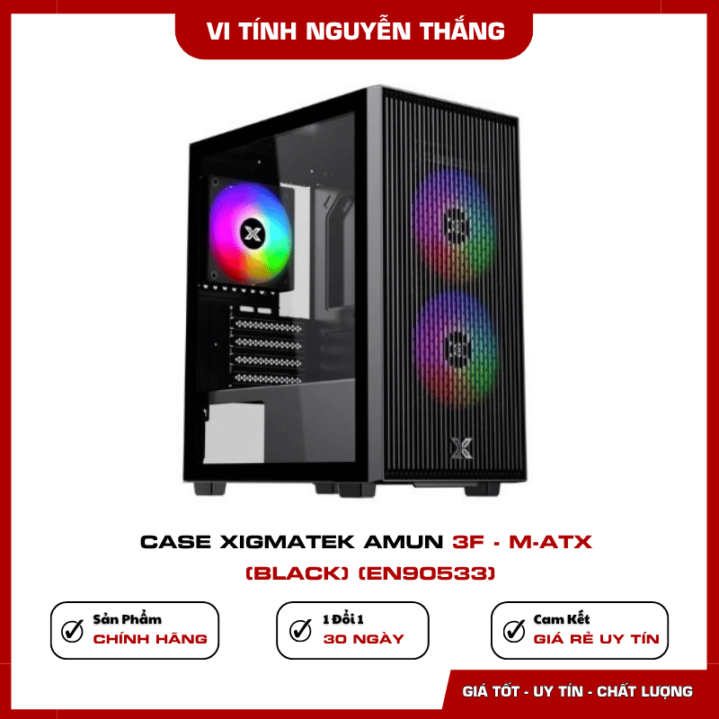 Case Xigmatek Amun 3F M-ATX Black EN90533