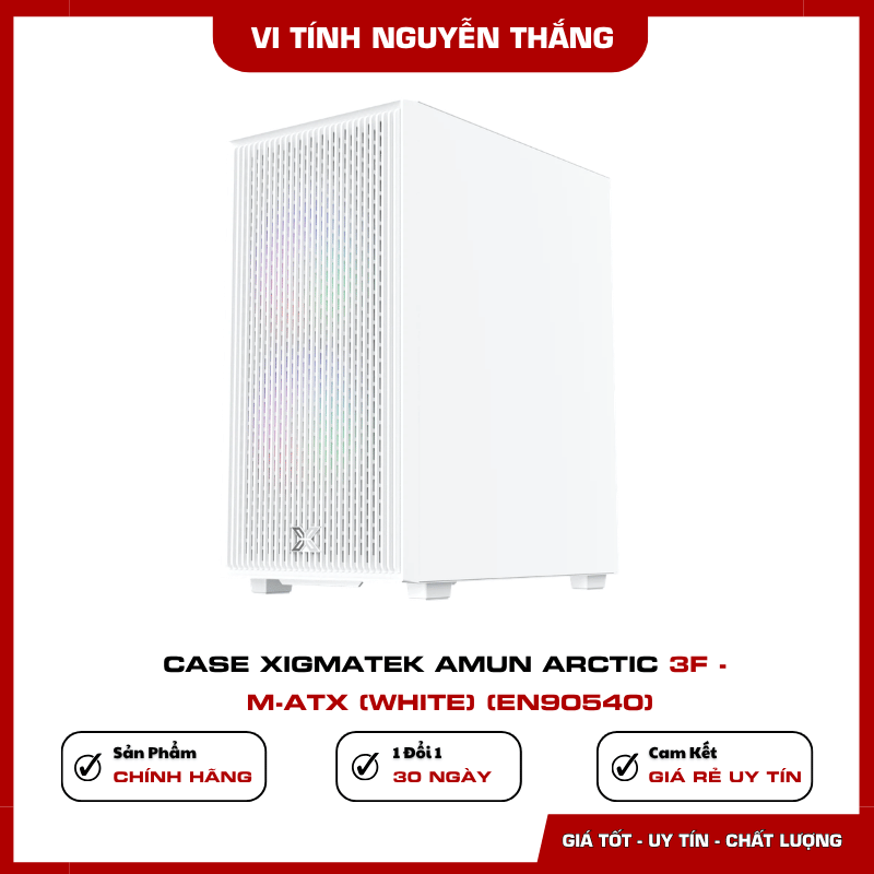 Không gian lắp linh kiện Case Xigmatek Amun Arctic 3F
