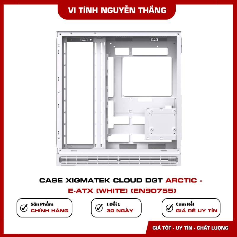 Màn hình LCD Digital trên case Xigmatek Cloud DGT Arctic