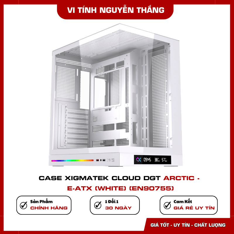 Case Xigmatek Cloud DGT Arctic EN90755 màu trắng