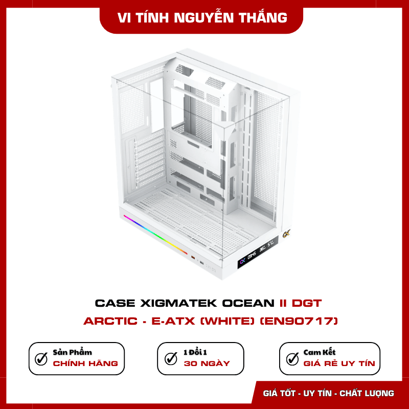 Không gian lắp VGA 400 mm trên case Xigmatek Ocean II DGT Arctic