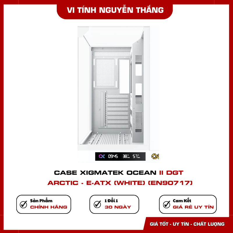 Vị trí lắp quạt và radiator Case Xigmatek Ocean II DGT Arctic