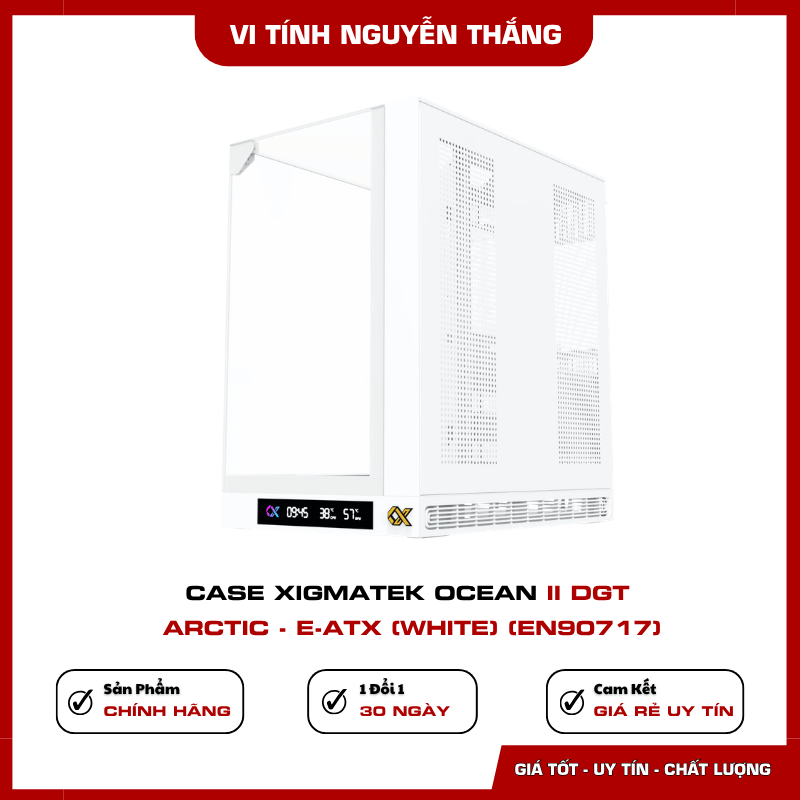 Không gian lắp mainboard E-ATX của Xigmatek Ocean II DGT Arctic