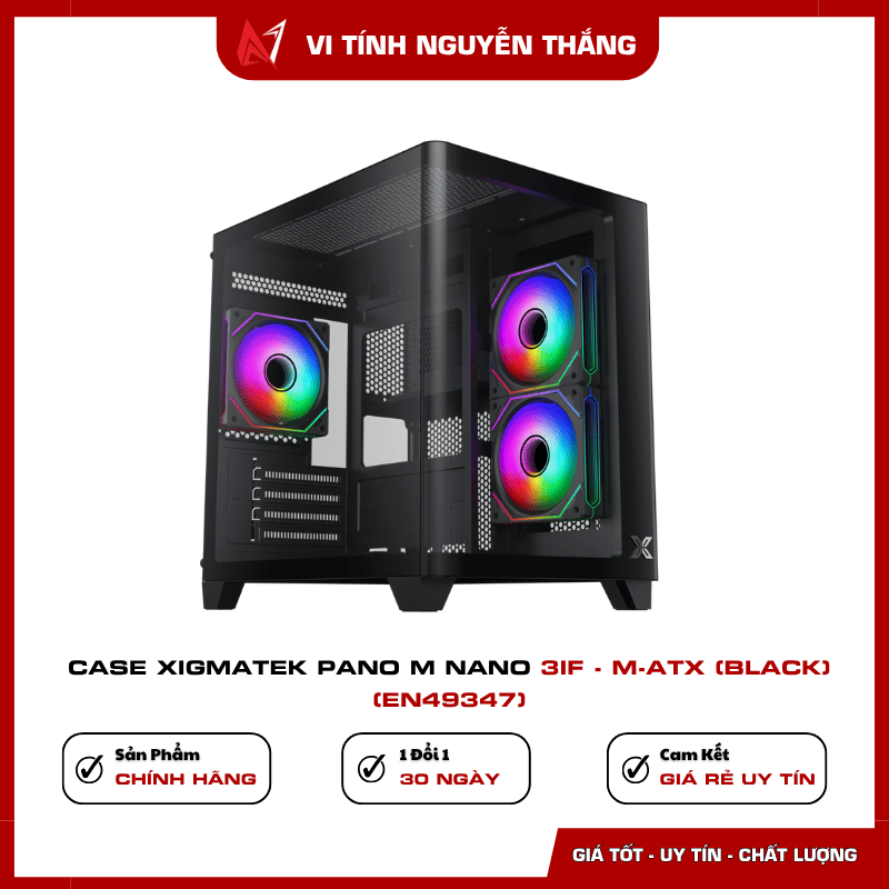Vỏ case Xigmatek Pano M Nano 3IF hỗ trợ main Micro ATX và ITX