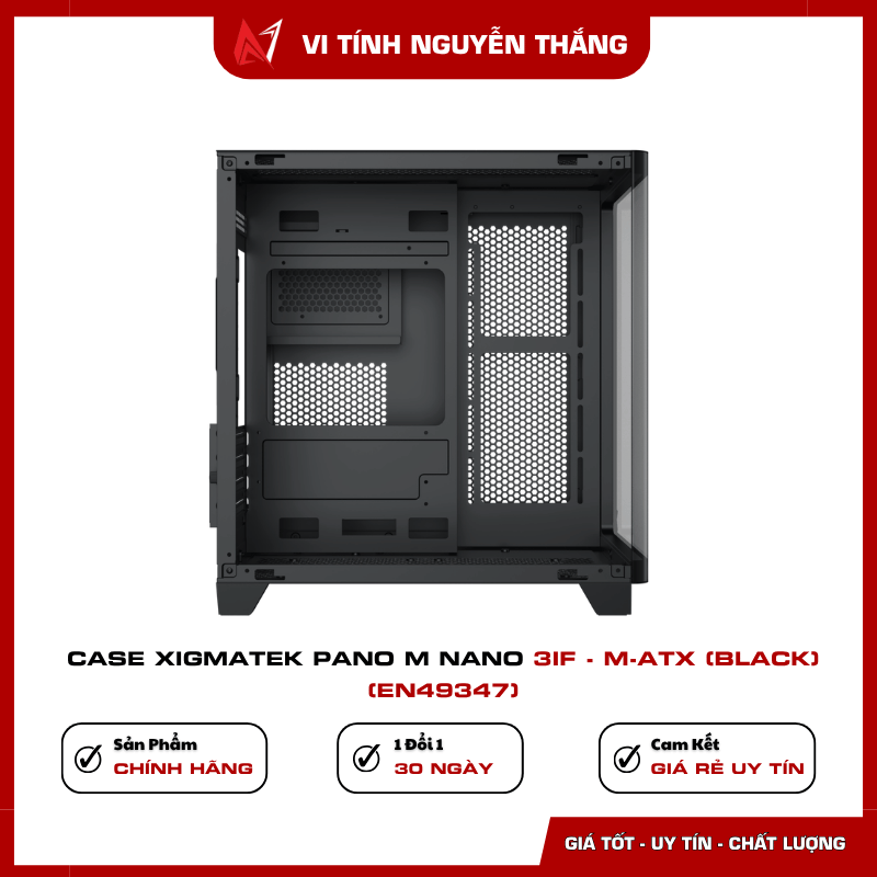 Case Xigmatek Pano M Nano 3IF kèm 3 fan hỗ trợ airflow