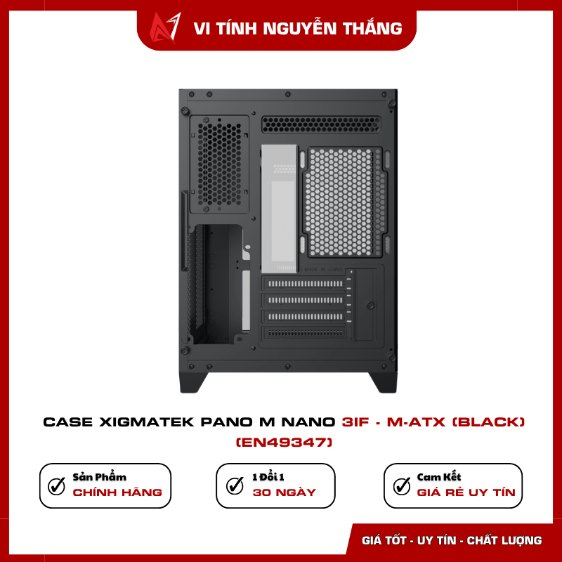 Cổng kết nối Case Xigmatek Pano M Nano 3IF USB 3.0 USB 2.0 HD Audio