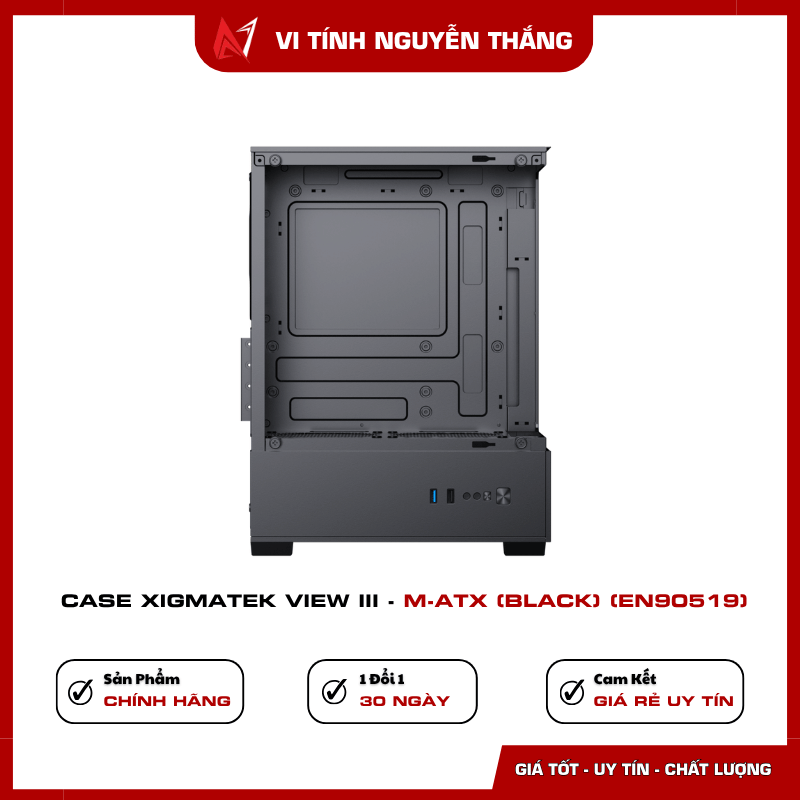 Case Xigmatek View III hỗ trợ lắp quạt làm mát 120mm