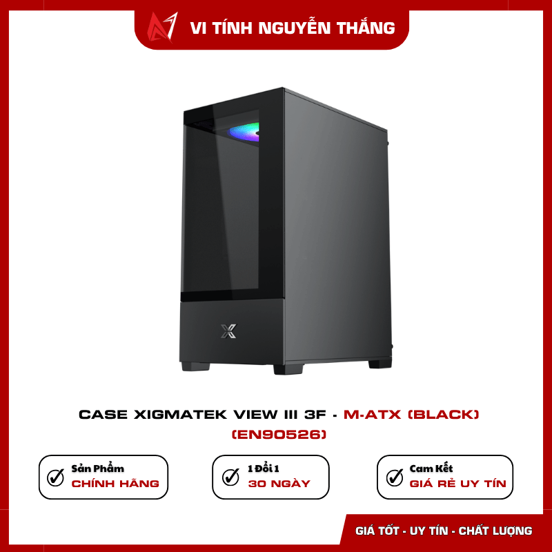 Case Xigmatek View III 3F hỗ trợ VGA và tản nhiệt CPU