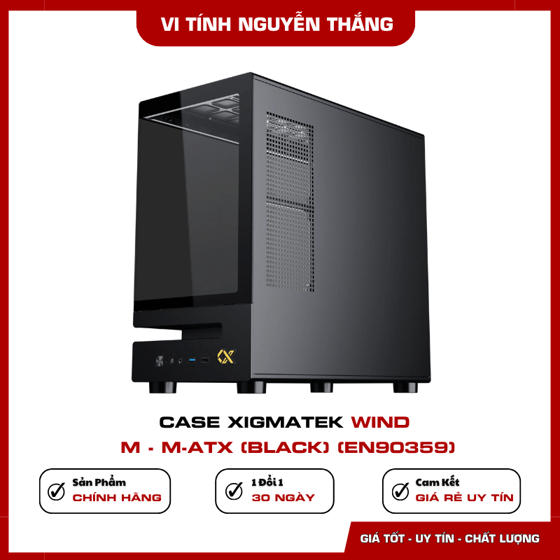 Case Xigmatek Wind M M-ATX Black EN90359