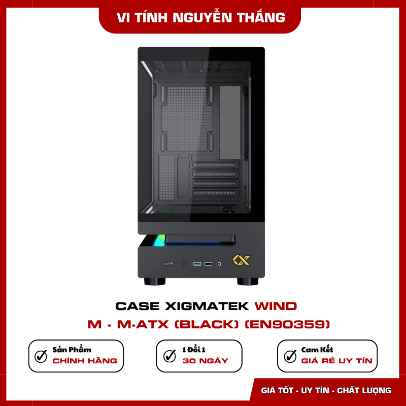 Không gian lắp linh kiện Xigmatek Wind M EN90359