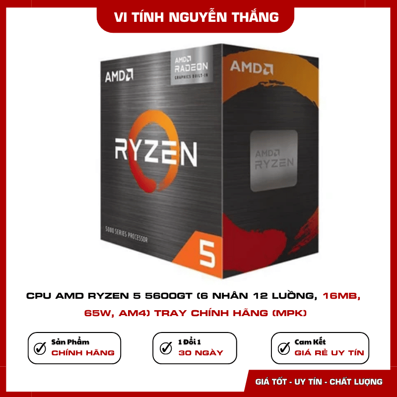 Đồ họa Radeon Graphics tích hợp trên AMD Ryzen 5 5600GT
