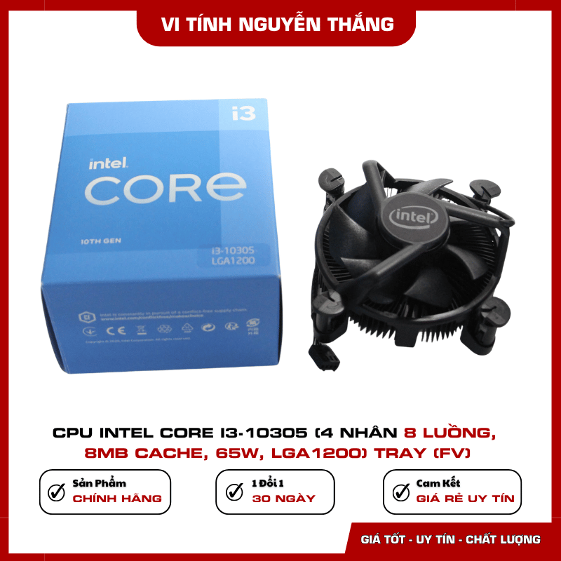 CPU Intel Core i3-10305 4 nhân 8 luồng
