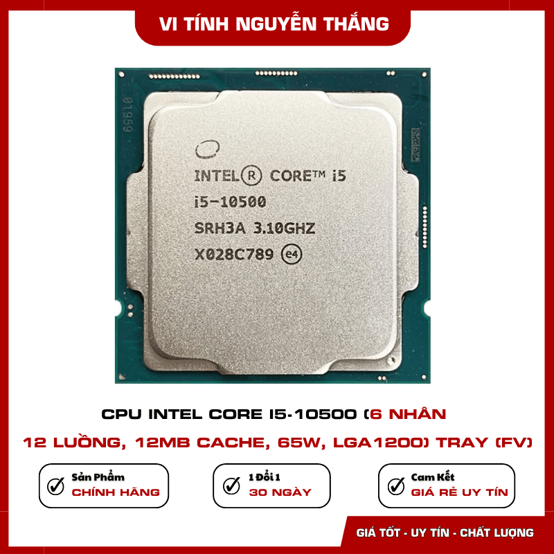 Xung nhịp Intel Core i5-10500 tối đa 4.50GHz