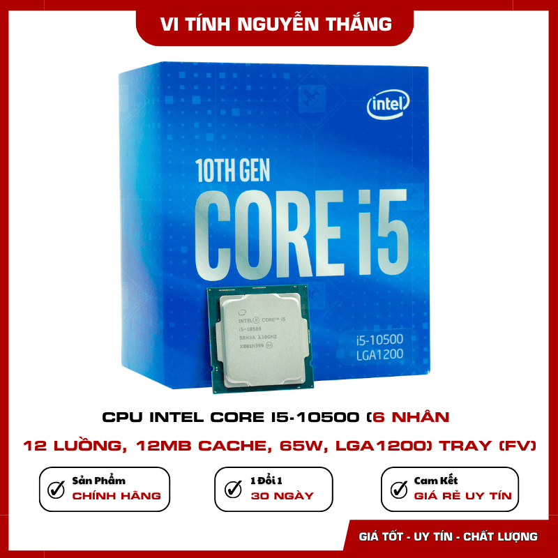 CPU Intel Core i5-10500 6 nhân 12 luồng