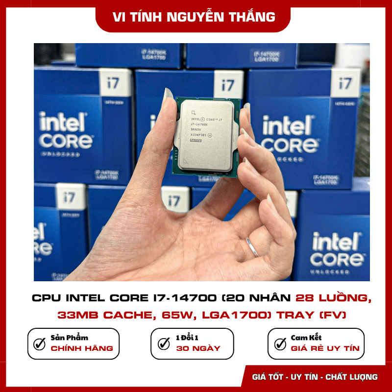 Lắp ráp PC với CPU Intel Core i7-14700 Tray