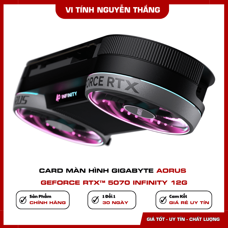 Cổng kết nối Gigabyte AORUS GeForce RTX 5070 INFINITY 12G