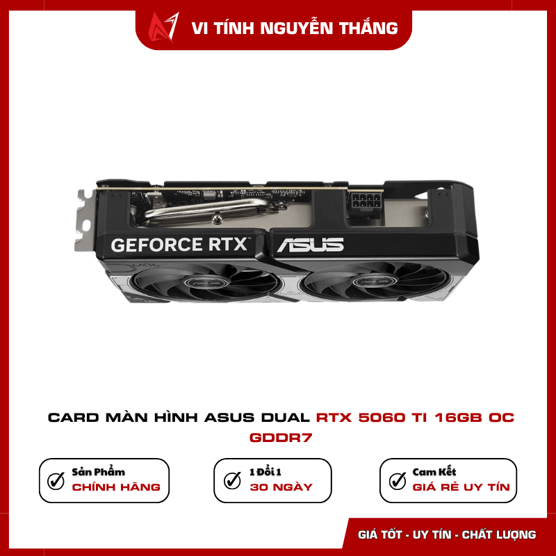 Cổng kết nối ASUS Dual RTX 5060 Ti 16GB OC