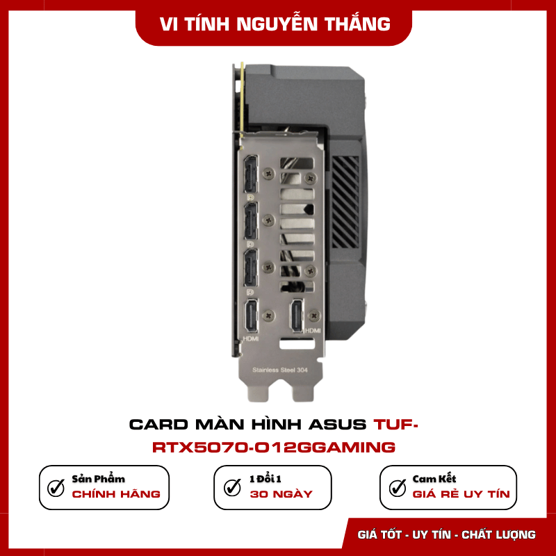 ASUS TUF RTX 5070 hỗ trợ NVIDIA DLSS 4 và Ray Tracing